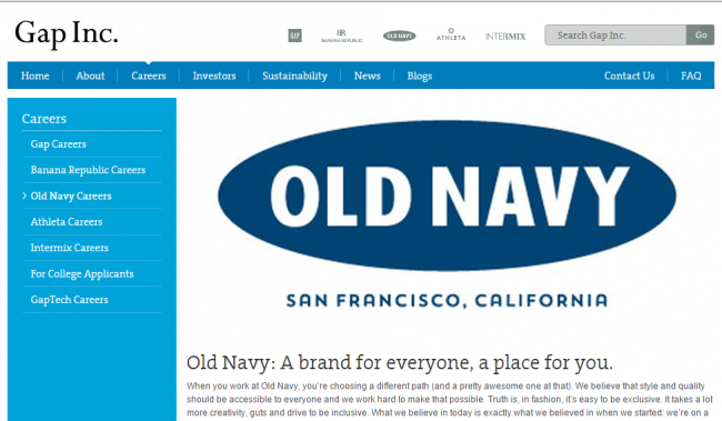 How to apply for old navy job online