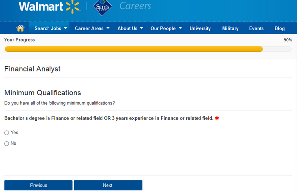 Apply for a job walmart online