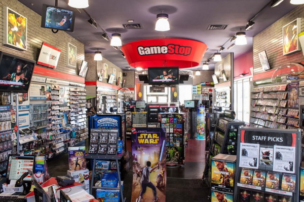 Inside the Gamestop store
