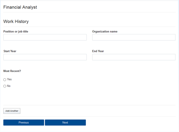 Screenshot of the Walmart application portal